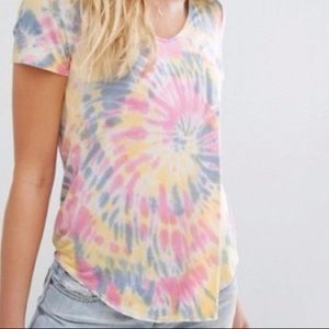 Hollister Tie Dye Pocket Tee Shirt